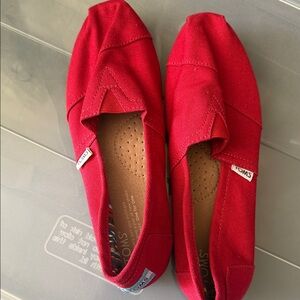 Toms Red Women's Flats